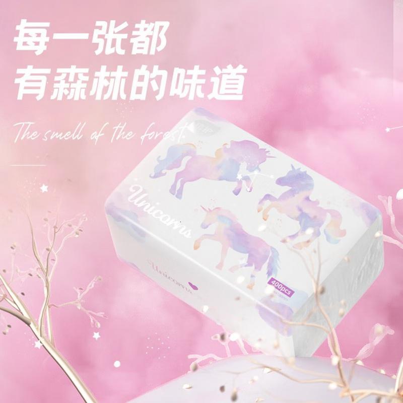 植护大包独角兽抽纸整箱家用亲肤大号餐巾纸卫生纸面巾纸纸巾 4层 100抽*10包高清大图