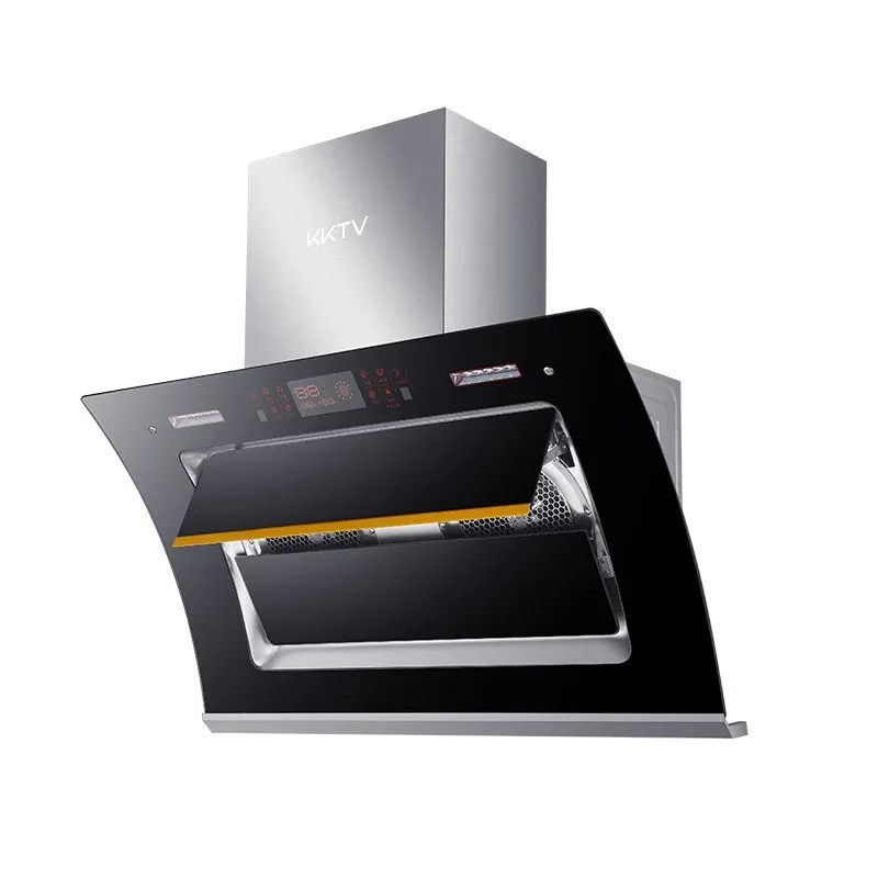 kktv康佳互联网品牌抽油烟机侧吸式家用厨房大吸力自动清洗出租房_紫