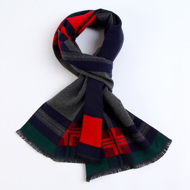 lidenamani利登阿玛尼官方旗舰店男装羊绒围巾21商务秋冬保暖厚款男士