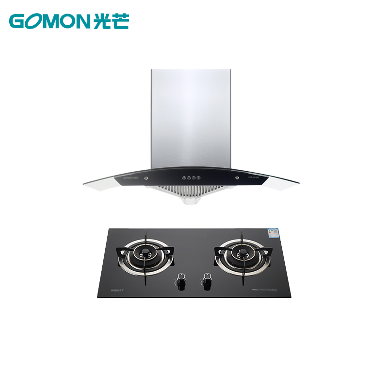 光芒(GOMON)烟灶套餐CXW-238-58D+G22B(Y)经典欧式,吸力强、大火力、易打理、高效节能高清大图
