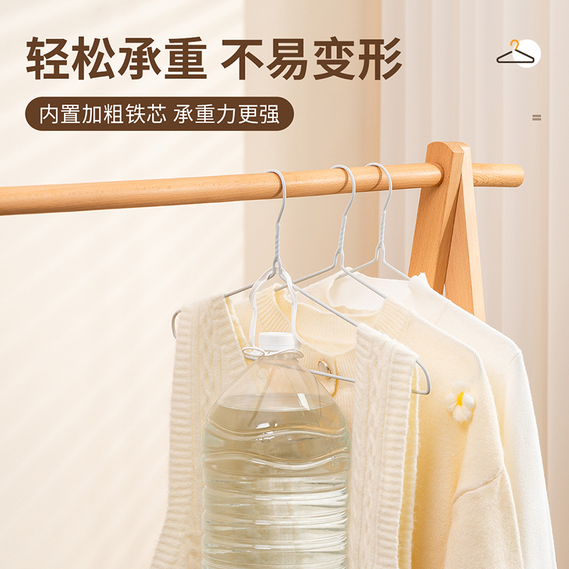 JEKO&JEKO 家用阳台衣架挂衣晒衣服撑子宿舍成人加粗儿童防滑无痕晾衣架