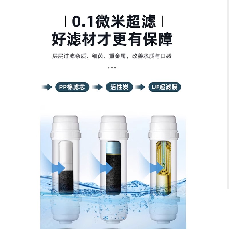 志高开水器商用全自动过滤开水机小型家用热水器烧水器电热水箱台面90L/9kw数显款三级超滤发泡-380V高清大图