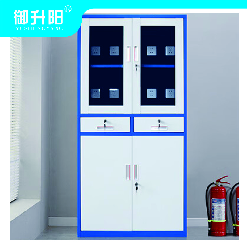 御升阳 大器具充电柜 高1800*宽850*厚400mm蓝白色 个高清大图
