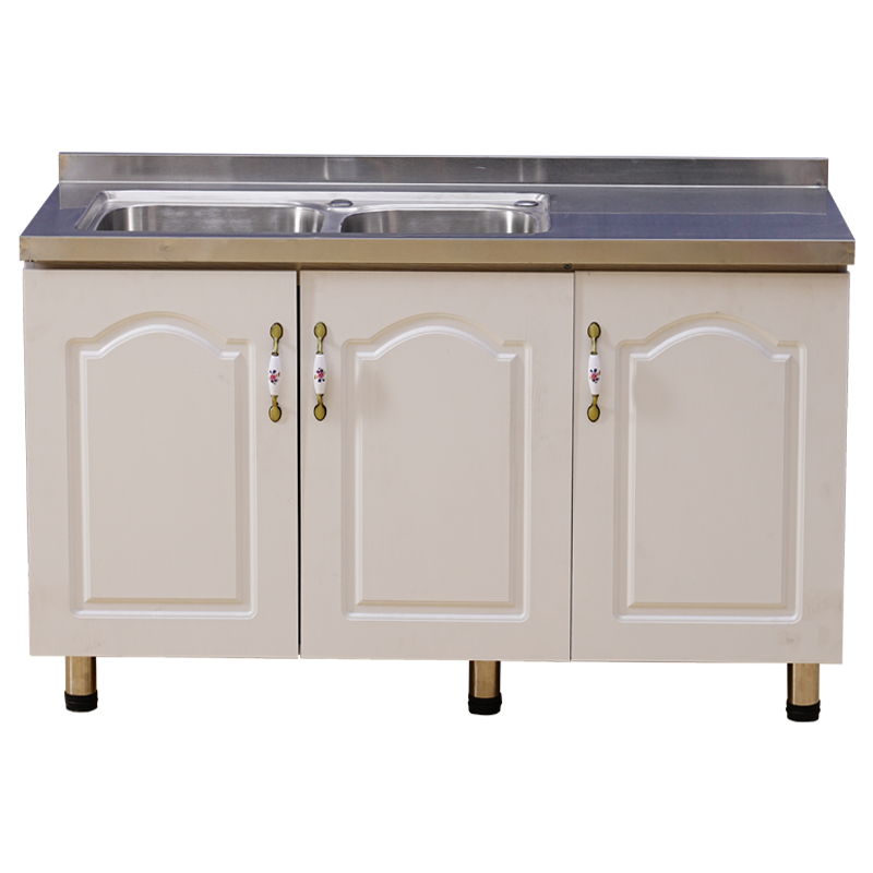 橱柜简易组装厨柜经济组合藤印象厨房灶台不锈钢厨房柜