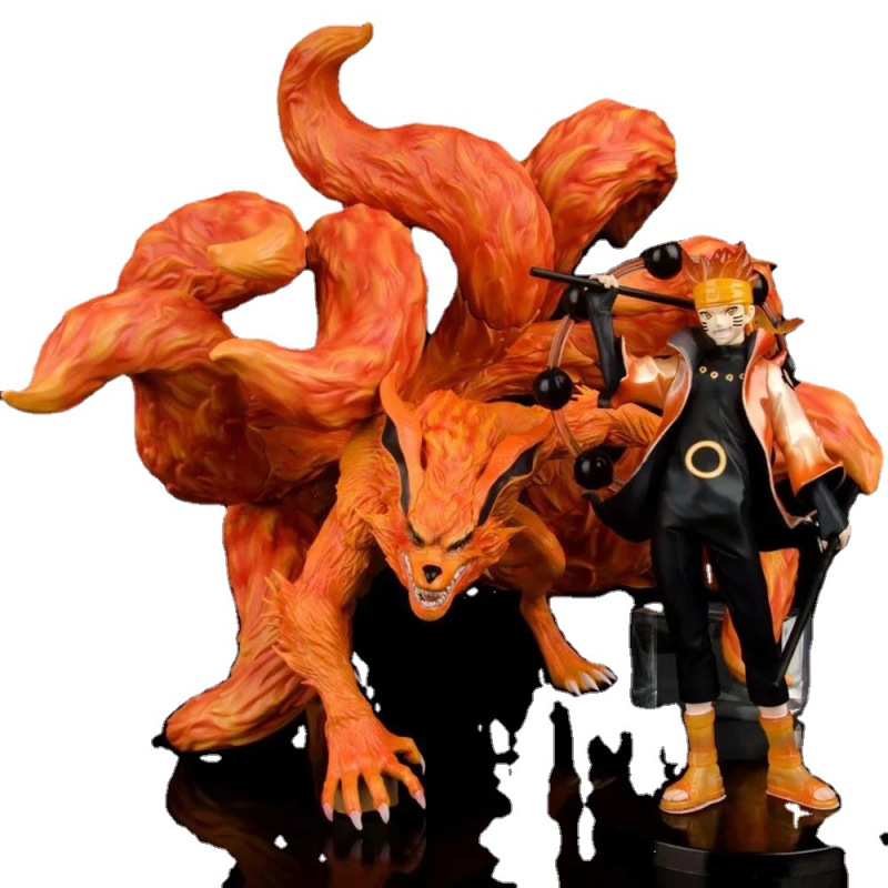 动漫手办九喇嘛六道仙人鸣人九尾妖狐雕像