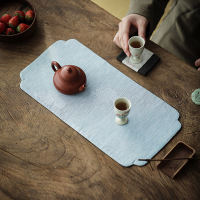 領藝 优选小茶席干泡垫香云纱织锦功夫茶具配件防水禅意壶承垫