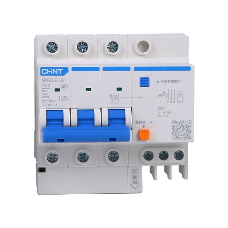 正泰D型NXBLE 32A2P漏电保护器断路器 单位:个高清大图