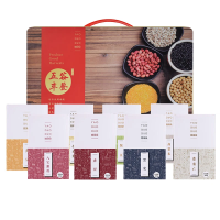 姚朵朵 杂粮干货礼盒节日送礼家用南北干货 内含黄小米八宝粥料赤豆薏仁米黄豆绿豆黑米高粱米 五谷丰登杂粮礼盒 3200g