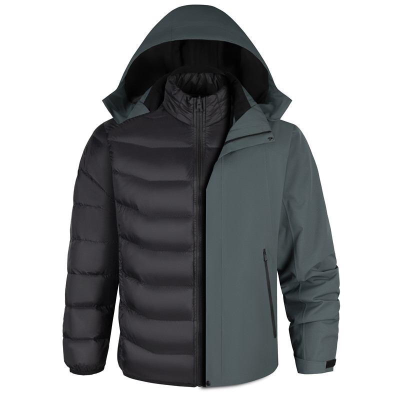 统狮 羽绒冲锋衣两件套 CF4 套高清大图