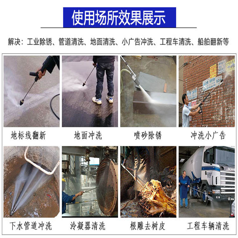 凯叻WS50-15学校塑胶操场污垢冲洗机500kg高压清洗机15kw电动木材厂剥树皮AR