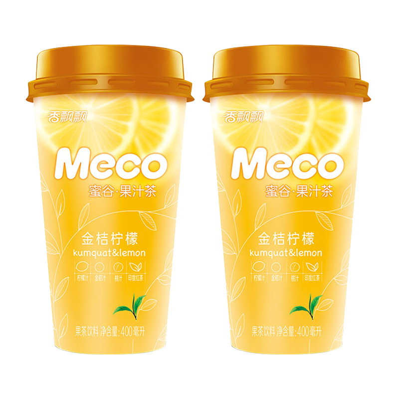 香飘飘 meco果汁茶金桔柠檬味 400ml*15杯 整箱装