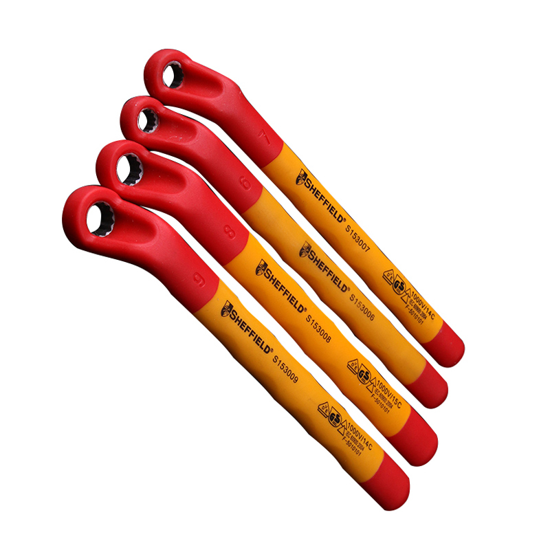 钢盾 注塑型双色绝缘梅花扳手 9mm s153009