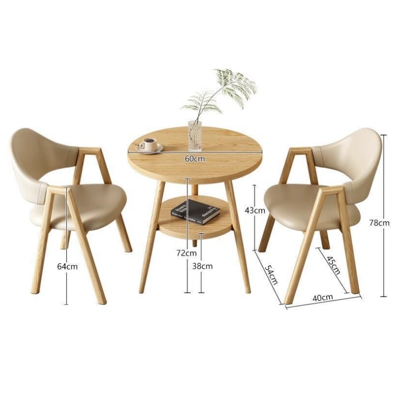 华立伟洽谈桌椅组合60cm套高清大图