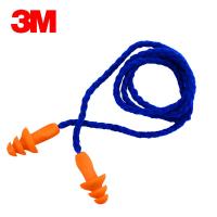 3M 1270耳塞隔音防噪音防水游泳睡眠学习劳保圣诞树带线耳塞 1付装