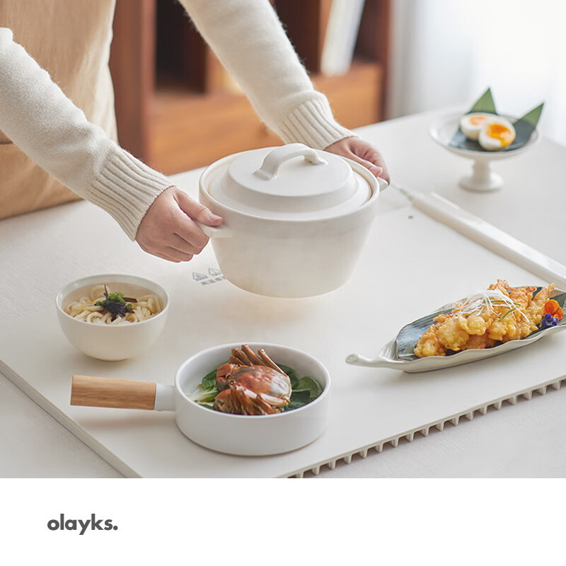 立时(olayks)暖菜板热菜板保温板加热菜板柔性折叠OLK-BW01A 615*404mm 白色/台