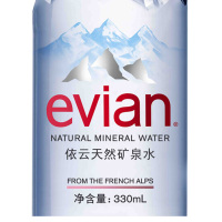 法国 evian依云矿泉水 330ml*24瓶 整箱装