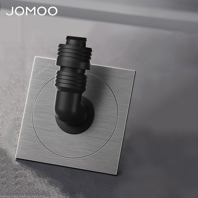 九牧(JOMOO)地漏洗衣机地漏排水地漏镍拉丝大排量淋浴地漏92540高清大图