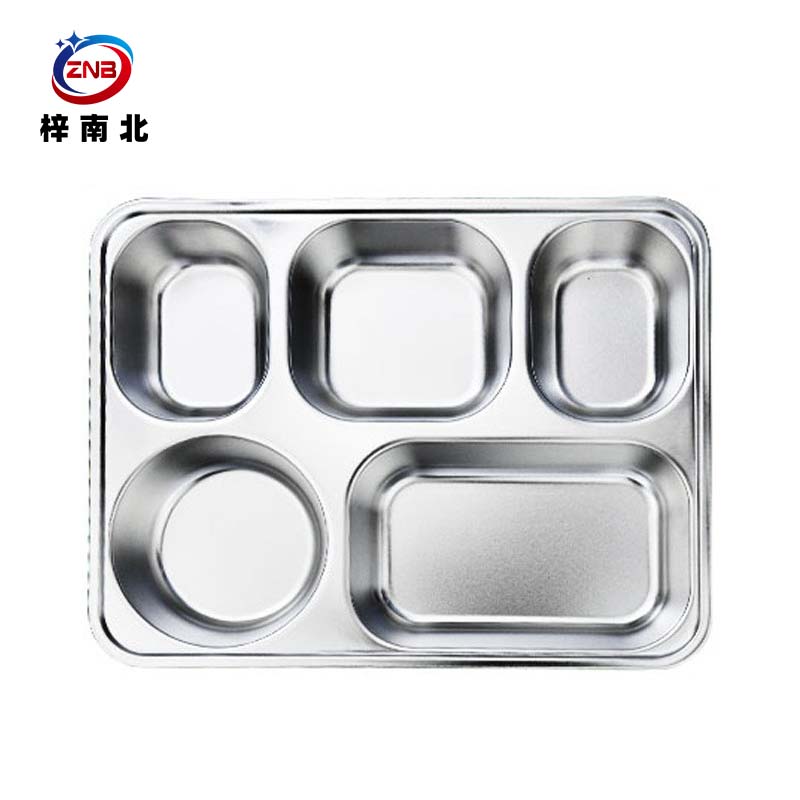 梓南北 304不锈钢餐盘 加深五格款 个高清大图