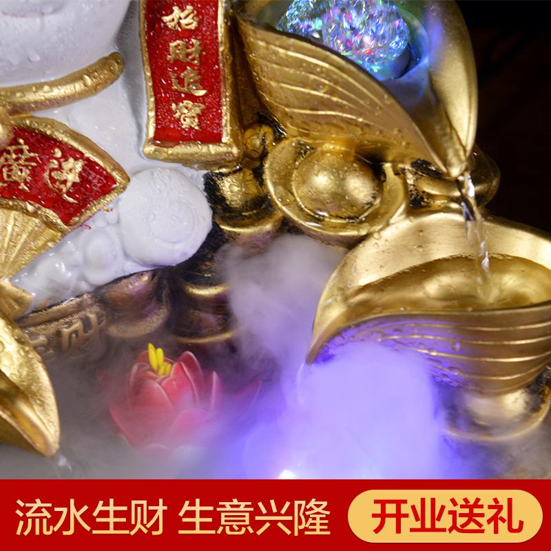 家柏饰(CORATED)开业礼品猫流水摆件公司店铺办公室前台实用装饰品流水生财高清大图