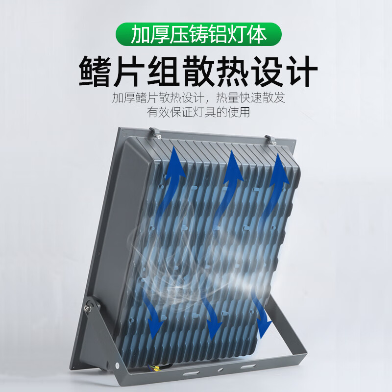 led投光灯400瓦户外防水工程探射7070泛光灯 高光纳米特亮款400w白光高清大图