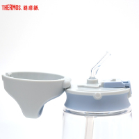 膳魔师THERMOS 儿童夏季水杯宝宝学饮水杯可爱猪猪PA材质儿童吸管杯塑料杯370ml BBSA-370