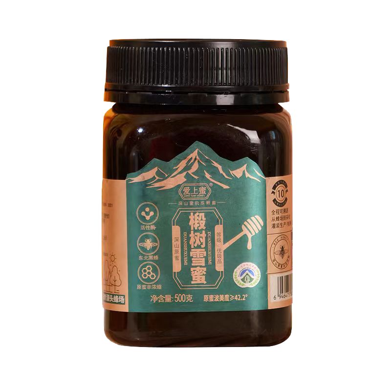 爱上蜜 椴树雪蜜 250g*1瓶 东北黑蜂 深山成熟蜜 原蜜非浓缩