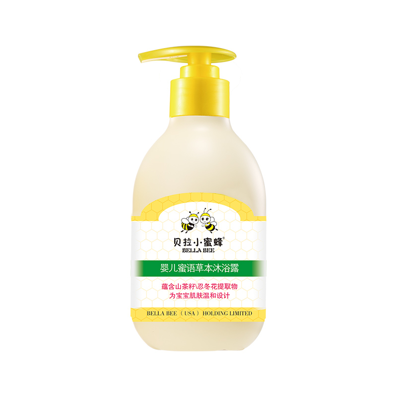 贝拉小蜜蜂婴儿草本洗发沐浴二合一250ml