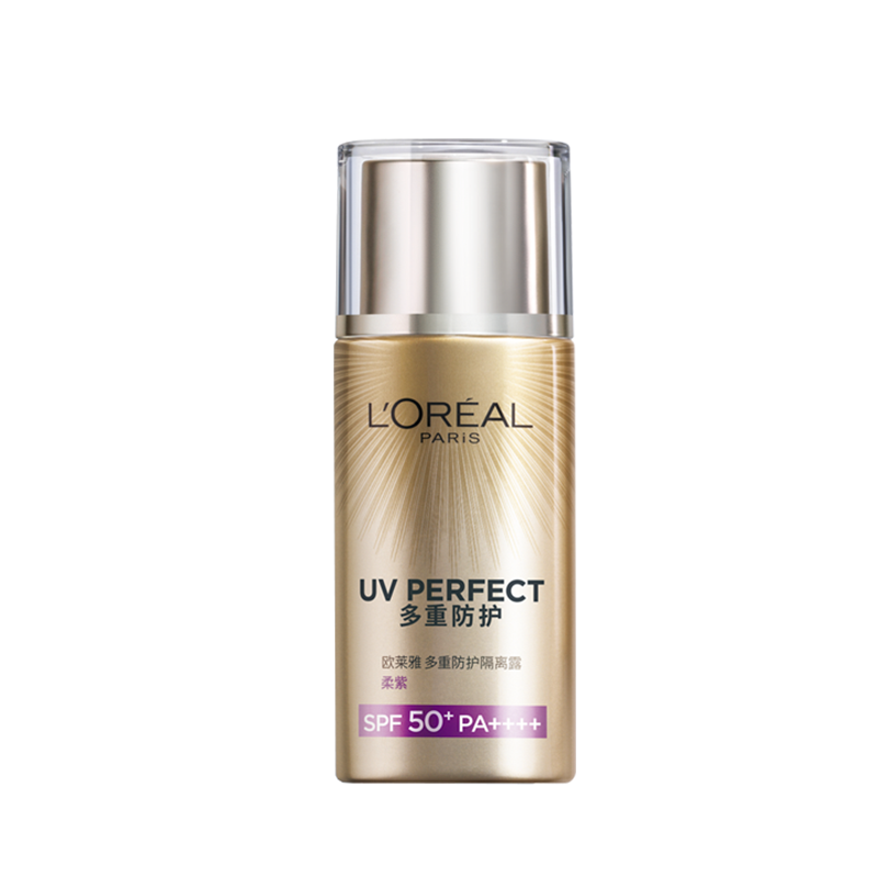 欧莱雅(L’OREAL)新多重防护隔离露 美颜柔紫40ml SPF50+ PA++++(不致痘)