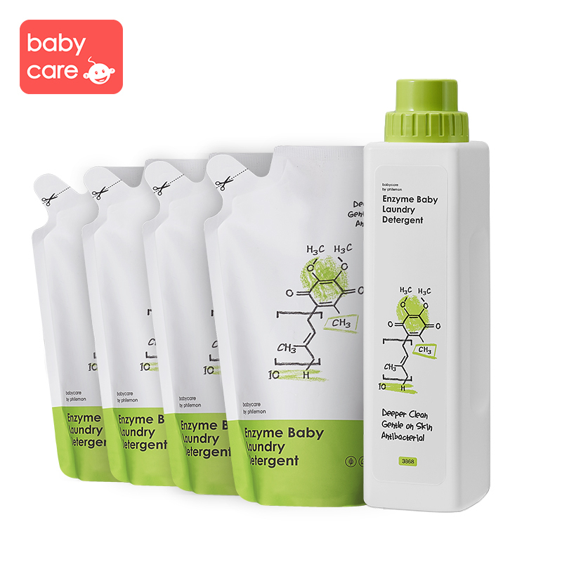 babycare婴儿洗衣液 新生儿宝宝专用酵素去污洗衣液官方正品2.8L 3868