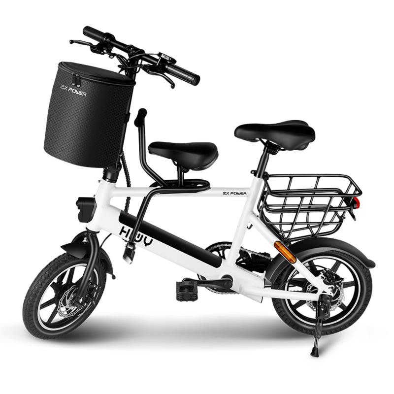中新动力(ZX POWER)电动车HIWY 锂电电动车玄武黑7.5AH 可折叠电动车 14寸电动车