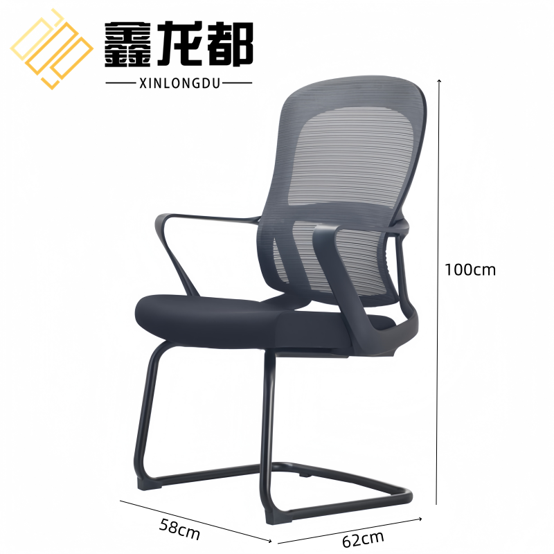 鑫龙都职员椅58*62*100cm把高清大图