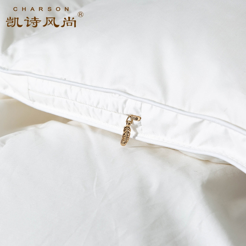 凯诗风尚(CHARSON)水洗鸭毛被 苏宁自营 秋冬加厚保暖白鸭绒羽绒被冬被面料双人被褥春秋被芯
