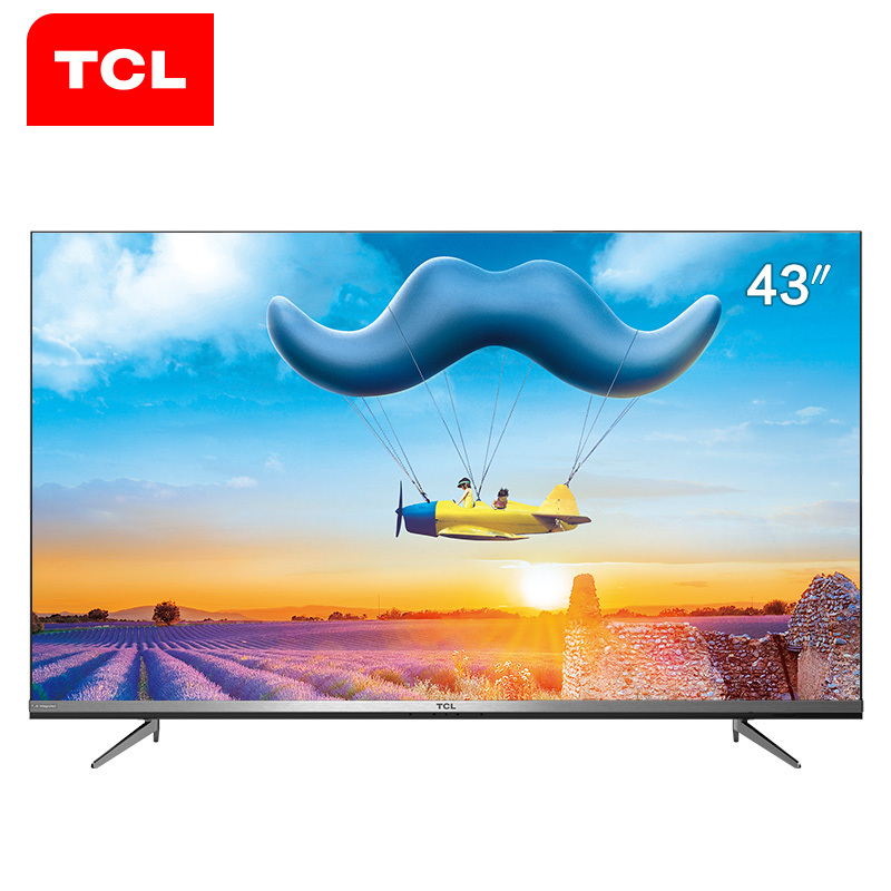 TCL 官方旗舰 43D10 43英寸智能 电视 全场景AI 免遥控声控 高清 家用 彩电 43吋 液晶 平板电视机