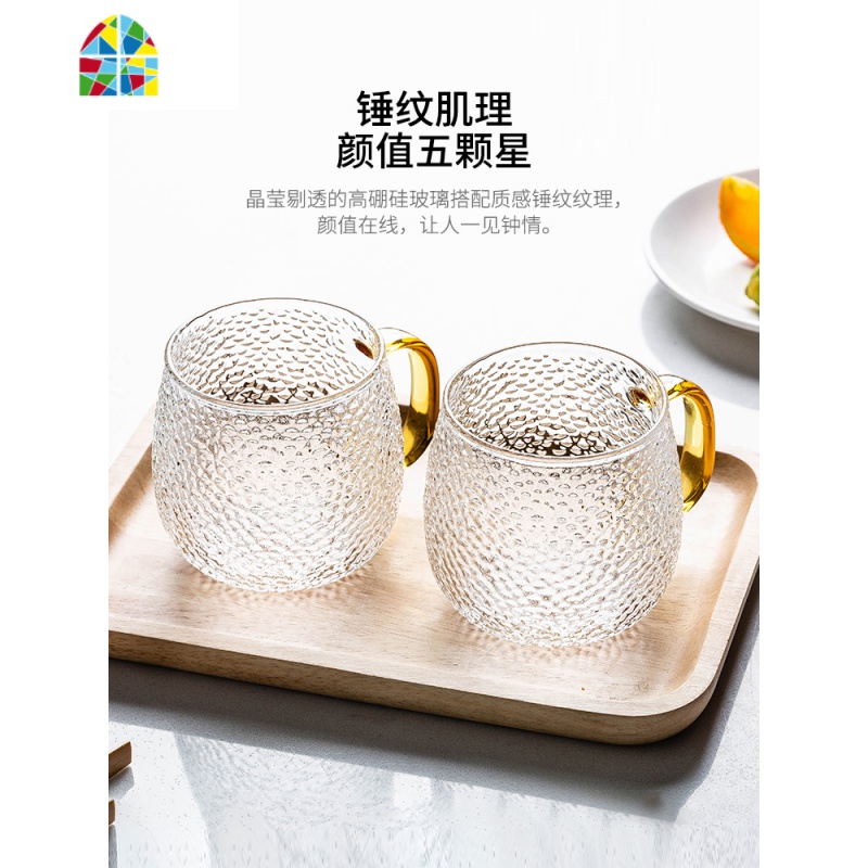 冷水壶耐热高温玻璃水瓶家用凉白开水杯泡茶壶凉茶壶套装 FENGHOU 冰晶壶(1800ml)+4锤纹杯凉水壶高清大图