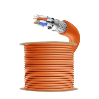 优诗提念YSTN-C7-62DWSPB 七类万兆低烟无卤双屏蔽网线305.00 米/卷 (计价单位:卷)橙色