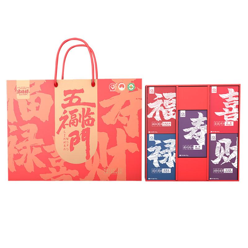 米妹妹五福临门杂粮礼盒2kg
