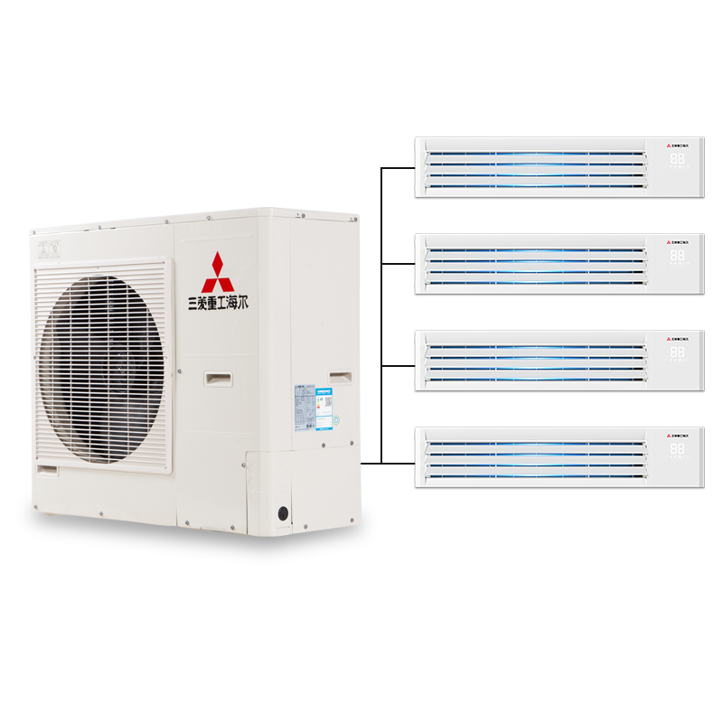 三菱重工海尔5匹一拖四冷暖智能变频家用中央空调rfc125jx多联机节能