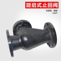 H44T管道法兰旋启式止回阀阿斯卡利污水泵用立式止回阀单向阀 逆止阀dn100 DN80普通