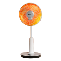TCL 取暖器家用节能省电烤火炉小型电热扇烤速热电暖气两档调节 碳纤维发热 白色摇头款