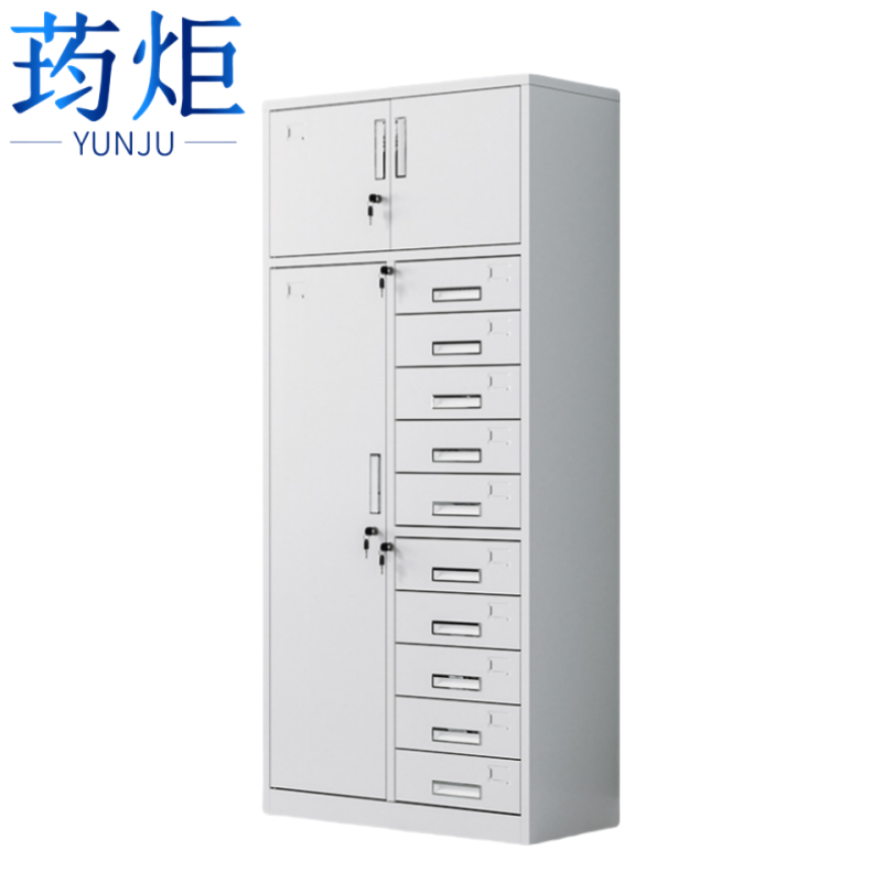 荺炬钢制多斗柜三门十斗个高清大图