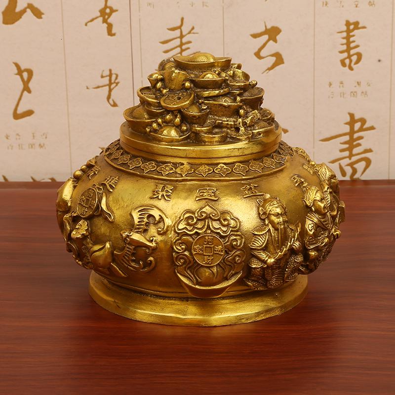 美帮汇铜五路摆件家居客厅寓意装饰工艺品高清大图