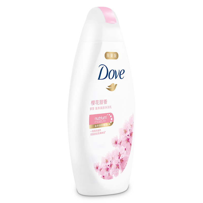 多芬(Dove)沐浴露 樱花甜香 滋养美肤沐浴乳400g[联合利华]高清大图