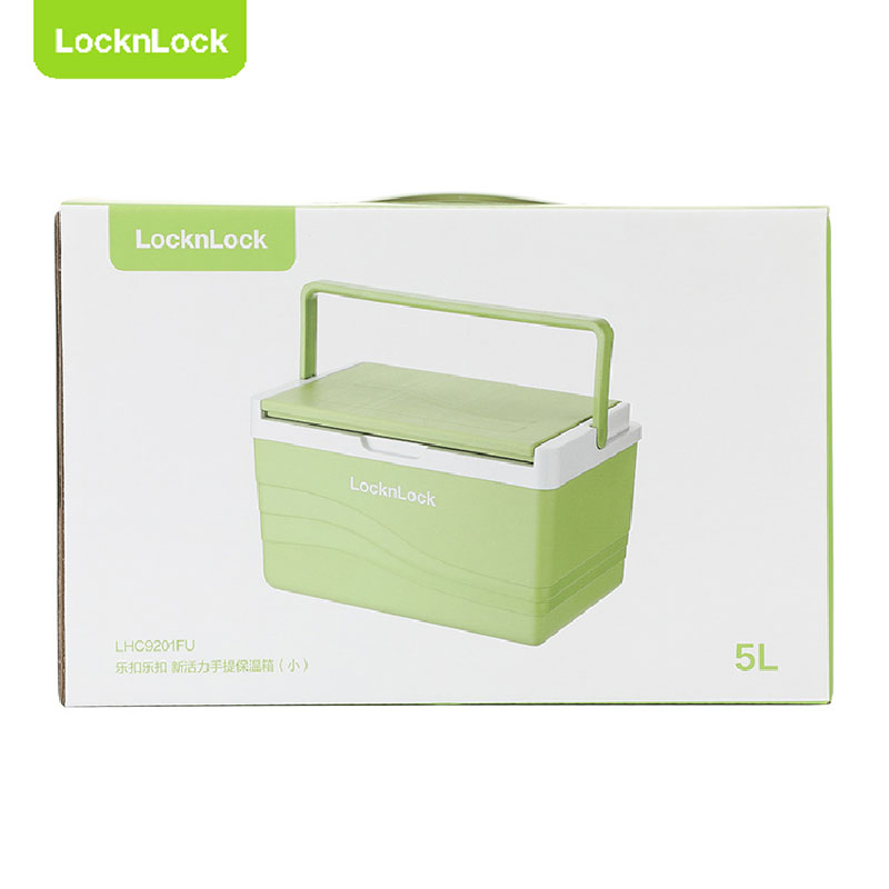 乐扣乐扣(LOCK&LOCK)保温箱冰块冷藏户外露营车载冰桶商用保冷箱摆摊便携小冰箱 新活力手提保温箱(小)高清大图
