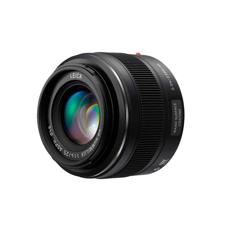 松下镜头 微单相机镜头 25mm f1.4 大光圈人像镜头