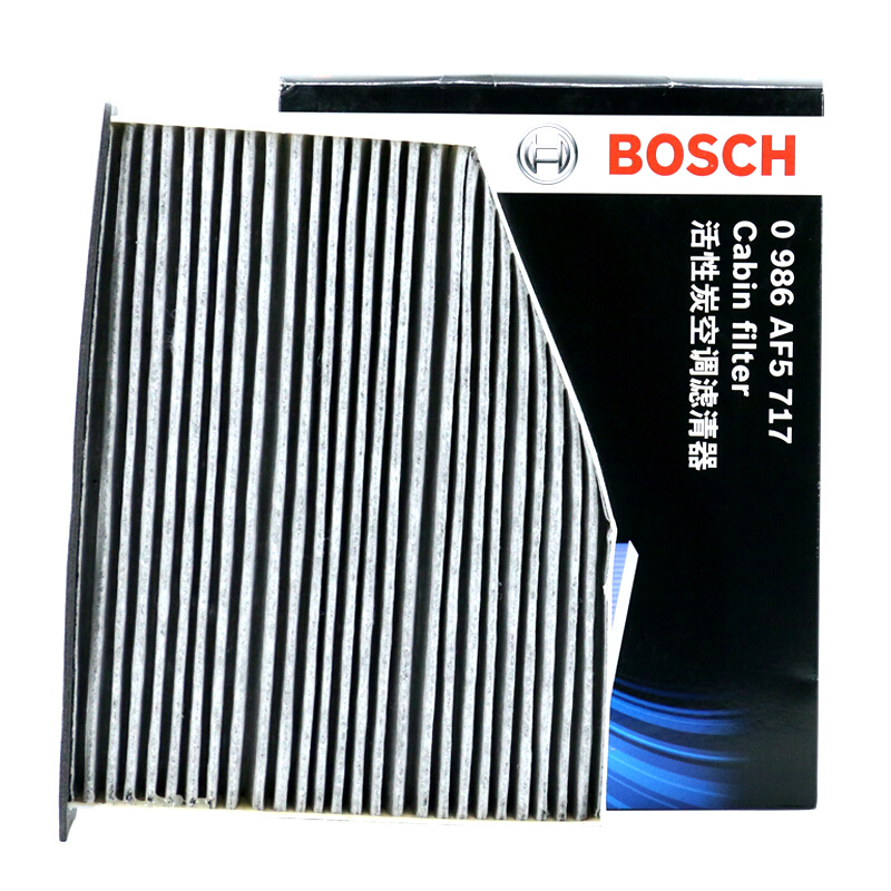 博世(BOSCH)PM2.5活性炭空调滤清器空调滤芯0986AF5717(高尔夫/速腾/迈腾/途观/帕萨特/奥迪/斯柯达
