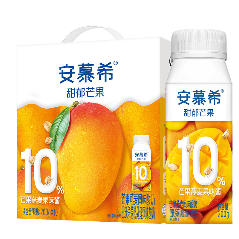 伊利 安慕希风味酸奶芒果燕麦 200g*10
