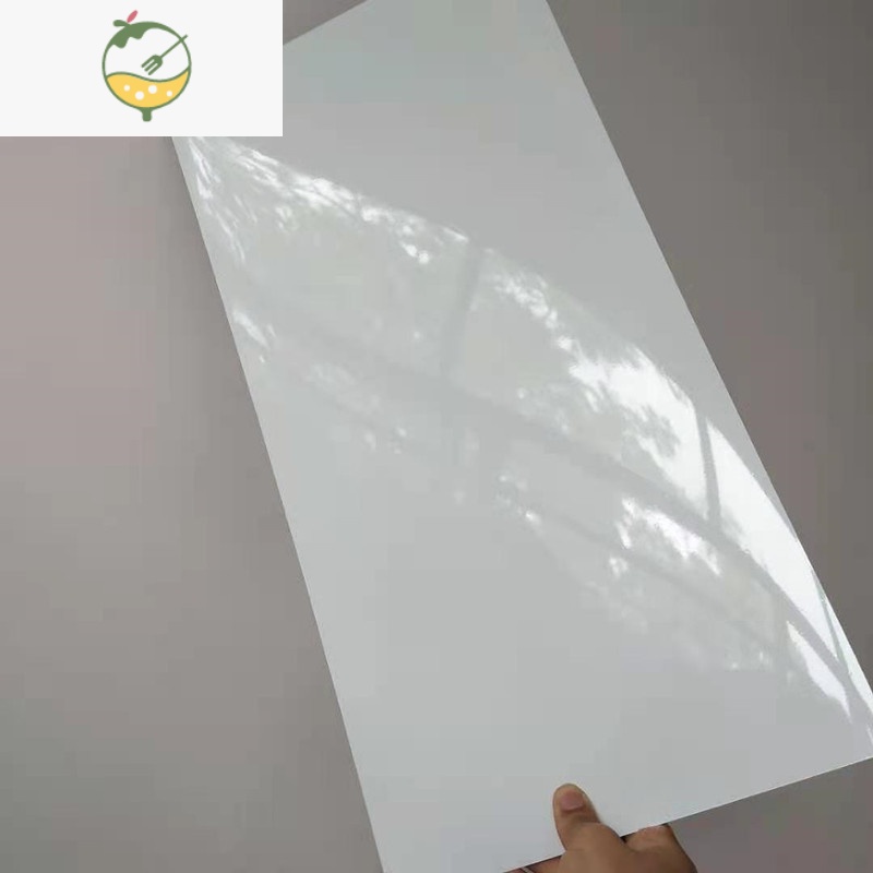 纯色铝塑板自粘防水卫生间店面翻新自贴墙贴5片装 高光白自粘板5片装