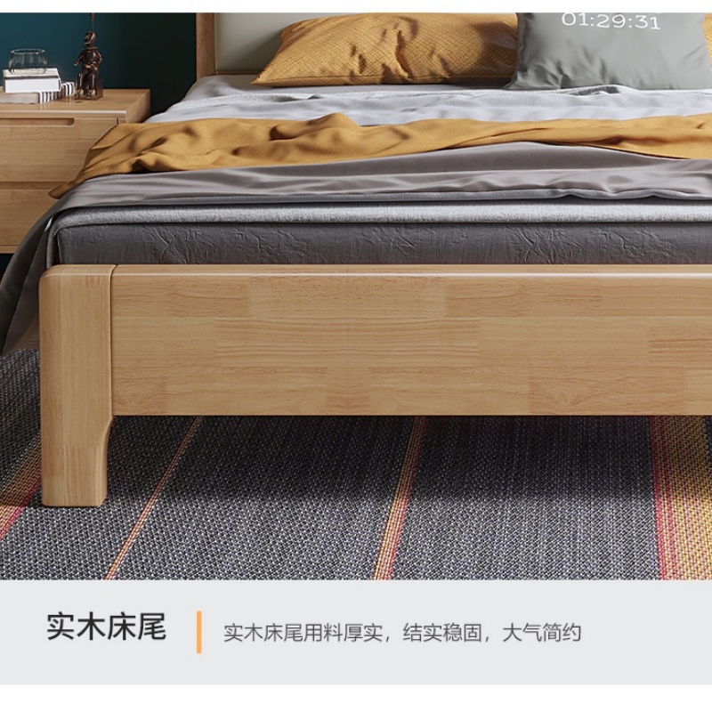 锁匠 床+床垫+2床头柜1.8m套高清大图