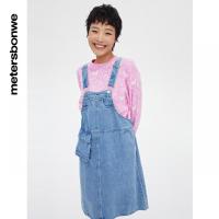 [1件5折价:125]美特斯邦威时尚牛仔背带裙
