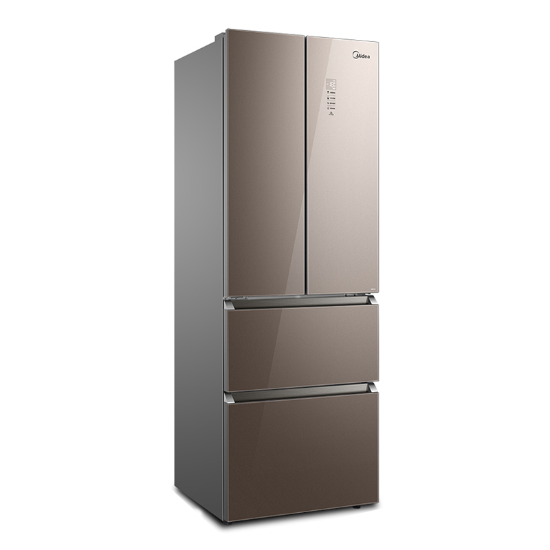 美的(midea)328升法式四门电冰箱一级能效铂金净味三档变温空间调湿